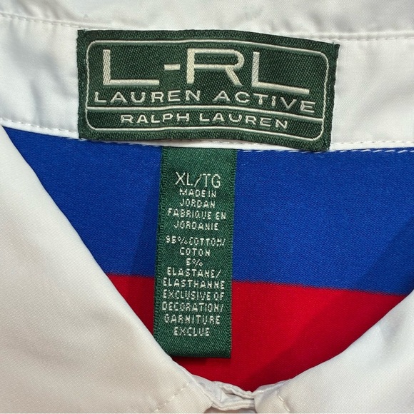 Ralph Lauren Active LRL Red White Blue Sleeveless Pullover Top - XL Golf Preppy - Picture 9 of 10